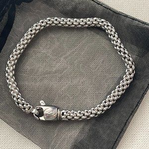 18k White Gold Vintage FOPE Bracelet 7.5"